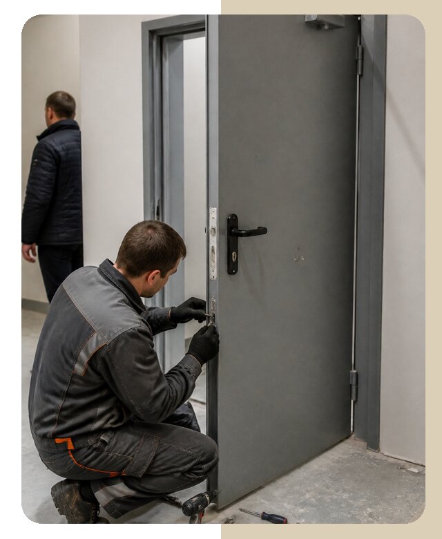 Ремонт противопожарной двери в Братске по цене 6633 р. | ДвериЛегко-Брт